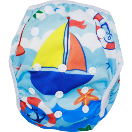 Schwimmwindel Muster - SEGELBOOT Schwimmwindel Muster - SEGELBOOT