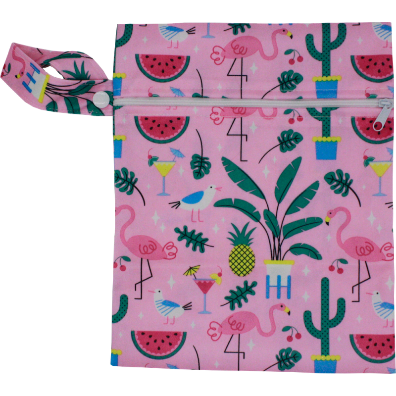 Wetbag mittel (19x24cm) - FLAMINGO rosa Wetbag mittel (19x24cm) - FLAMINGO rosa