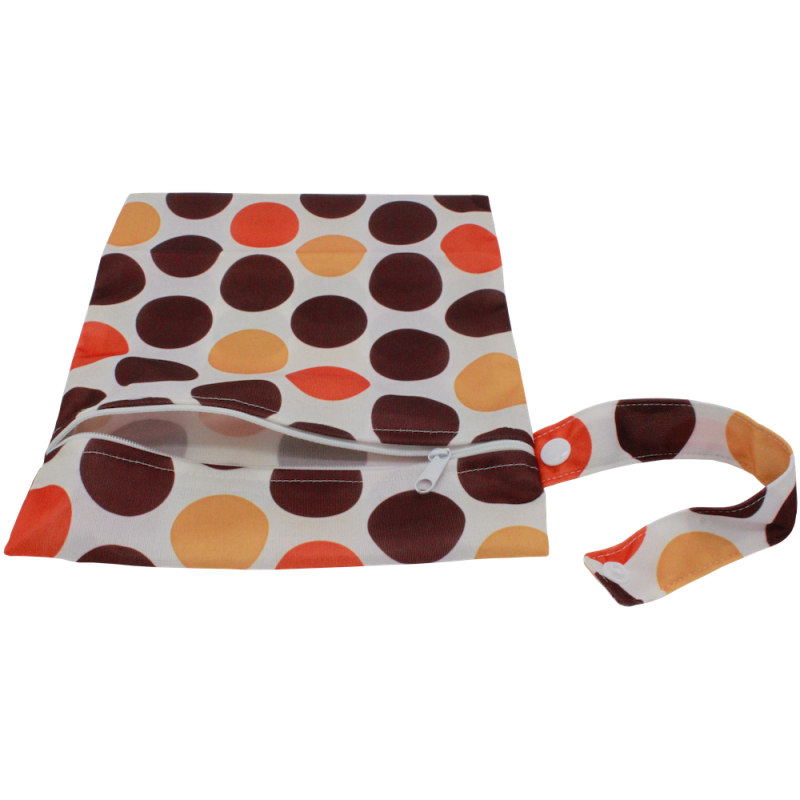 Wetbag mittel (19x24cm) - DOTS orange