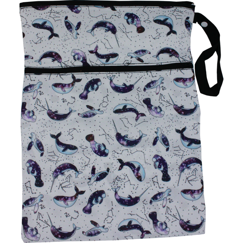Wetbag groß (30x40cm) - WAL schwarz & weiß Wetbag groß (30x40cm) - WAL schwarz & weiß